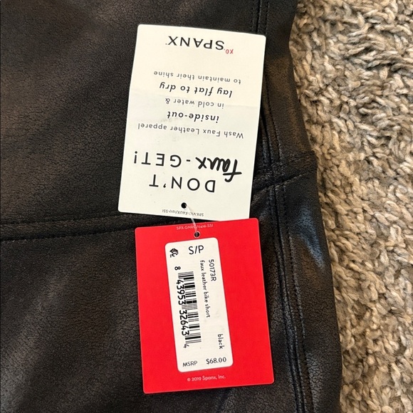 Spanx Faux Leather Shorts - Picture 2 of 4